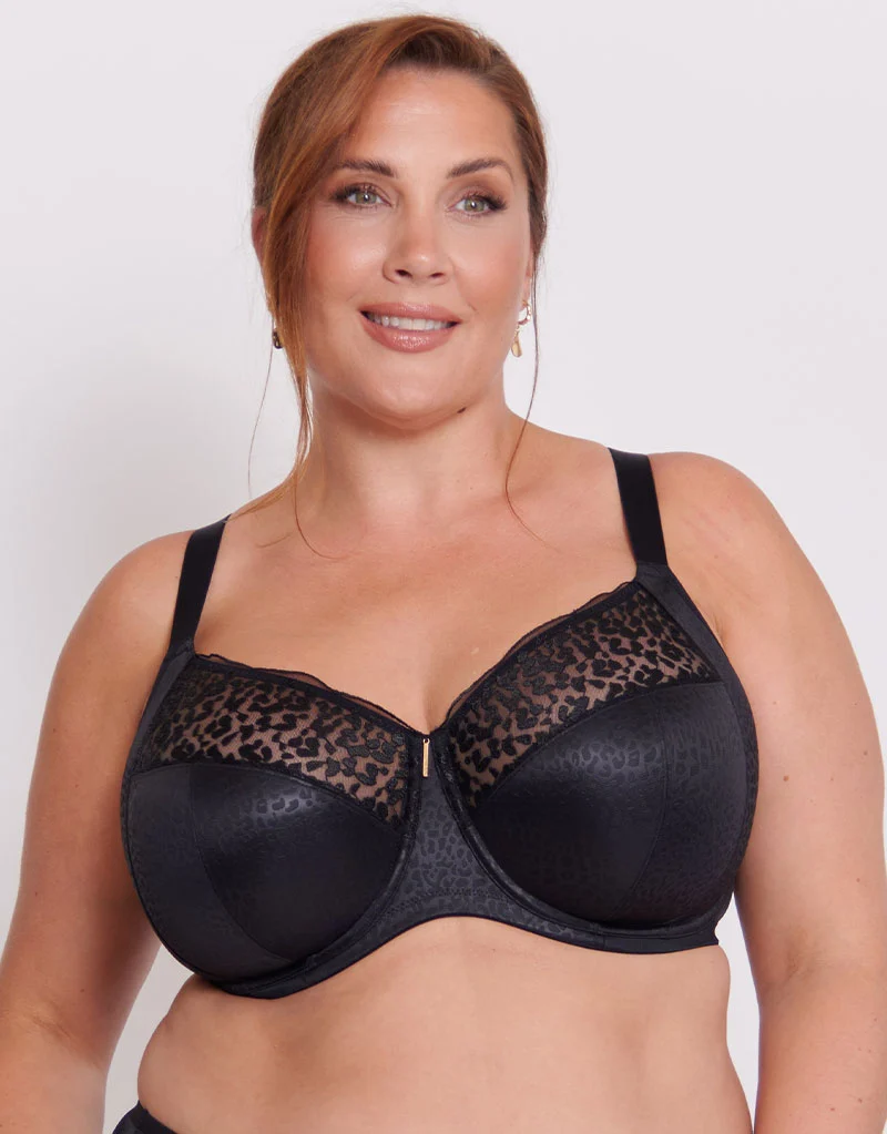 Adella Athena Wild Full Cup Side Support Bra Black