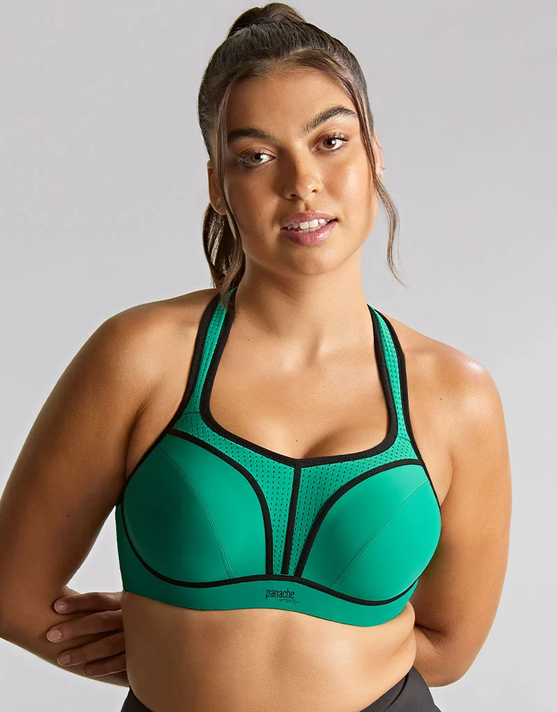 Panache Power Sports Bra Green