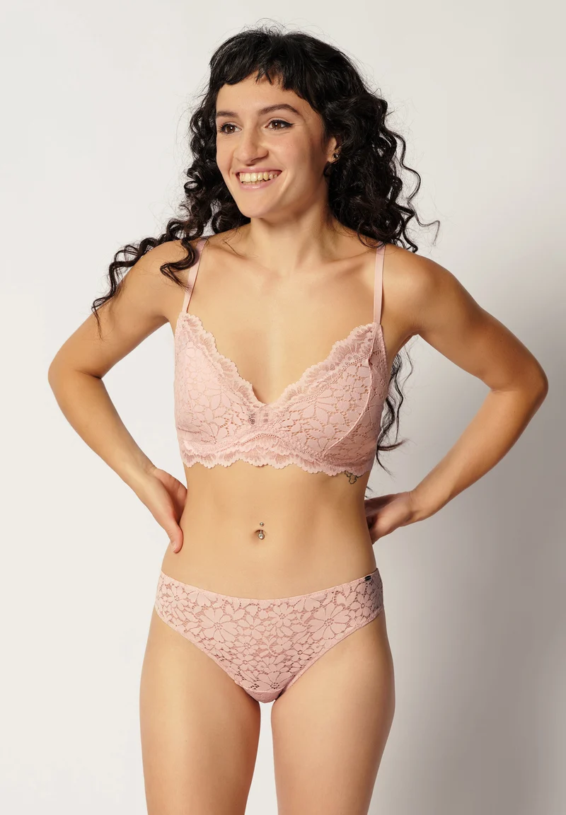 Wonderfulace Padded triangle bra | rose dust 081161-08S567