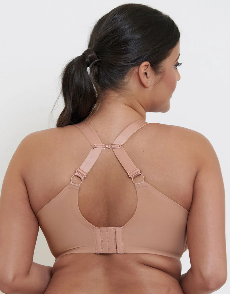 Flirtelle Spacer T-Shirt Plunge Bra Latte