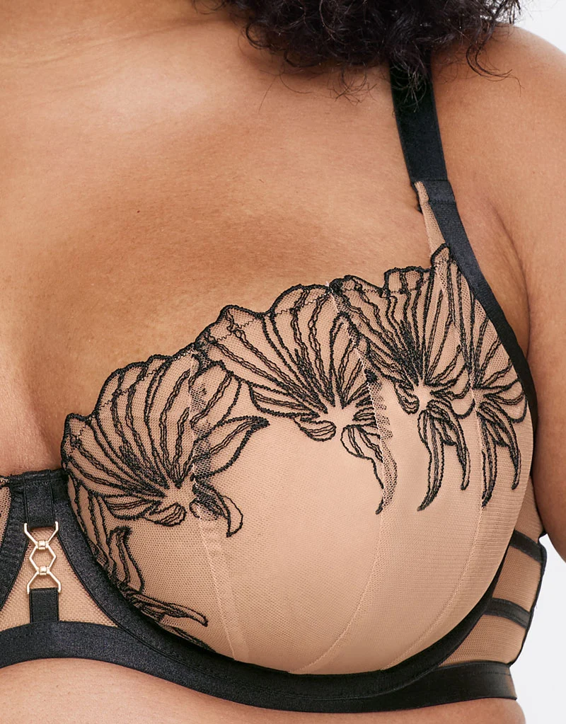 Ann Summers Incensing Balcony Bra Black