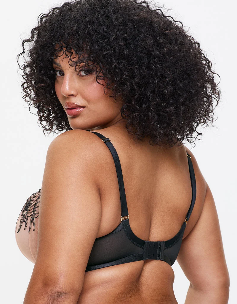 Ann Summers Incensing Balcony Bra Black