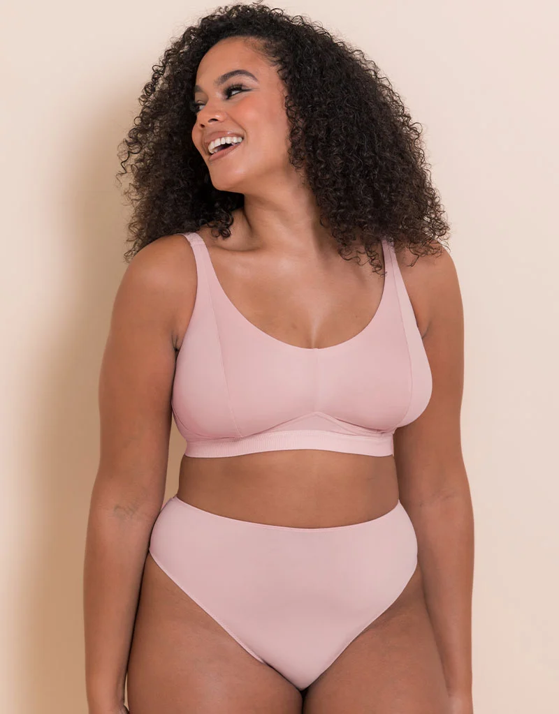 Curvy Kate Zen Non-Wired Bralette Blush Pink