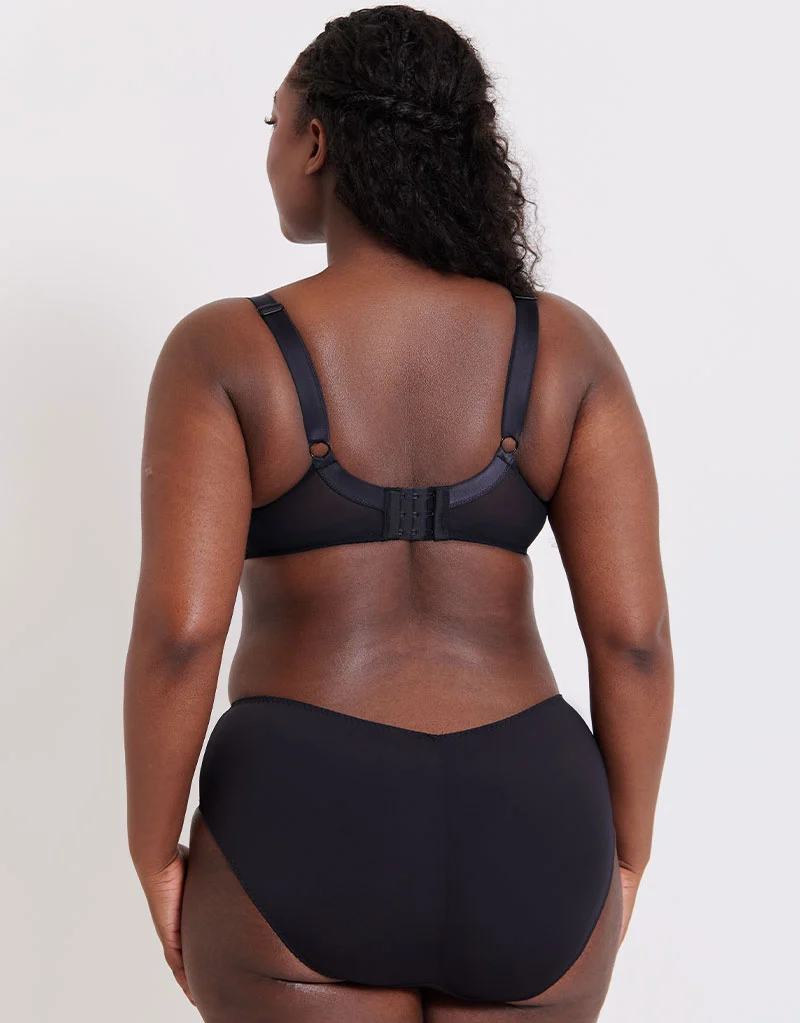Flirtelle Swirl Balcony Bra Black/Blush
