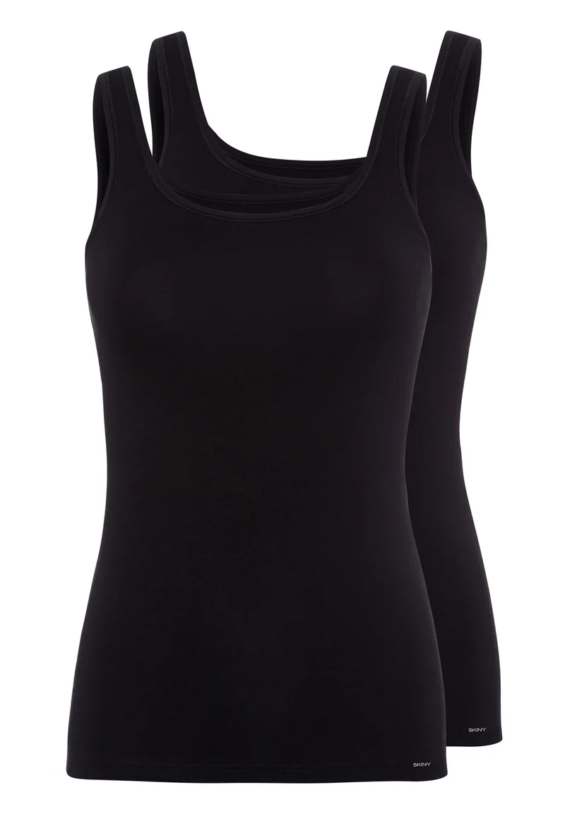 Cotton Advantage Tank top 2 pack | black 081147-087665