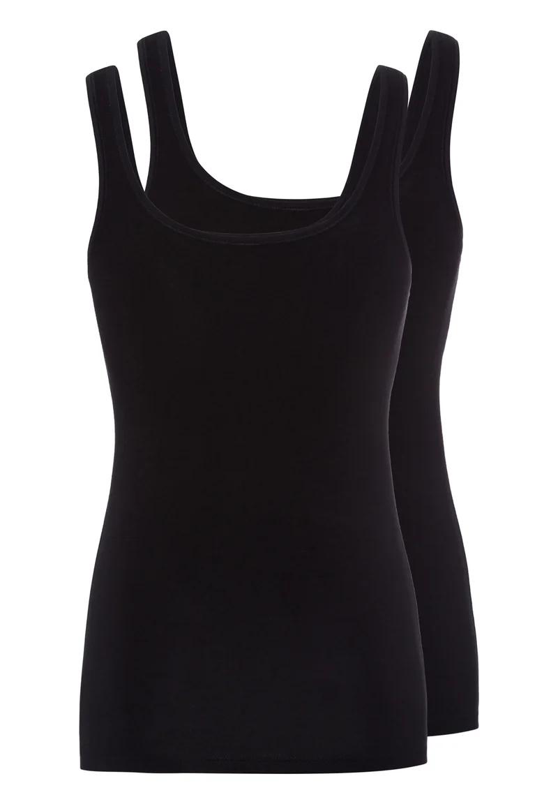 Cotton Advantage Tank top 2 pack | black 081147-087665