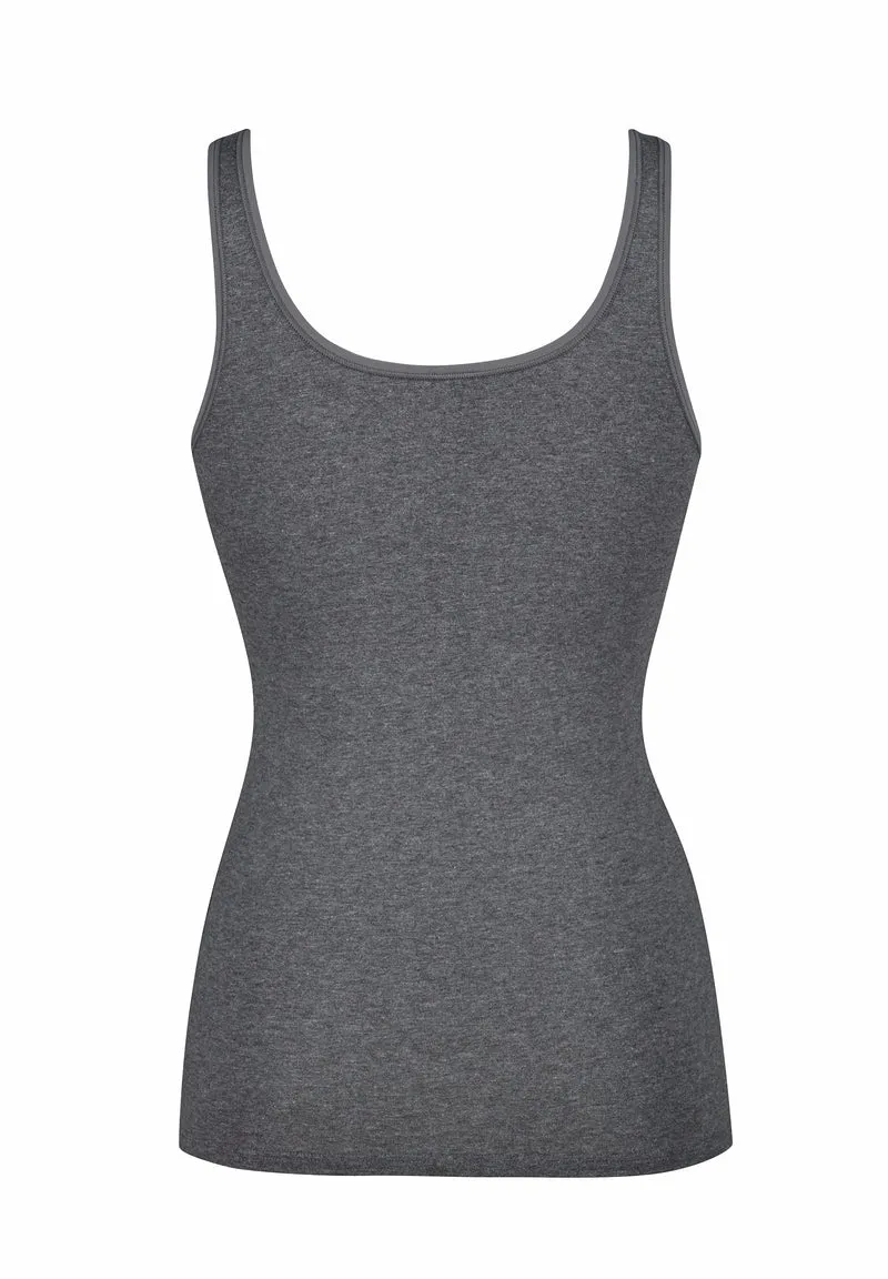 Cotton Advantage Tank top 2 pack | anthra melange 081147-089599