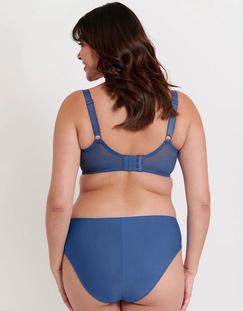 Flirtelle Emilie Deco Full Cup Side Support Bra French Blue
