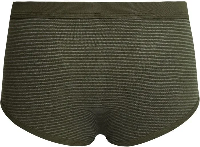 conta Herren Slip mit Eingriff oliv geringelt 5-er Pack