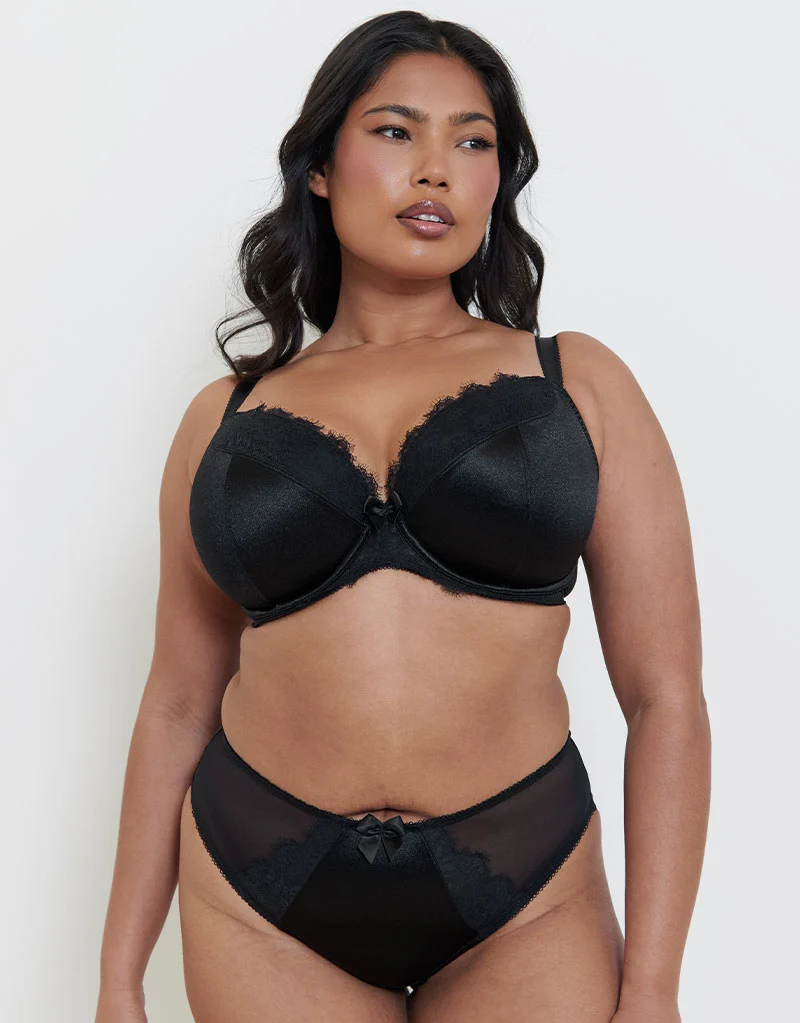 Liaison Lisbon Padded Plunge Bra Black