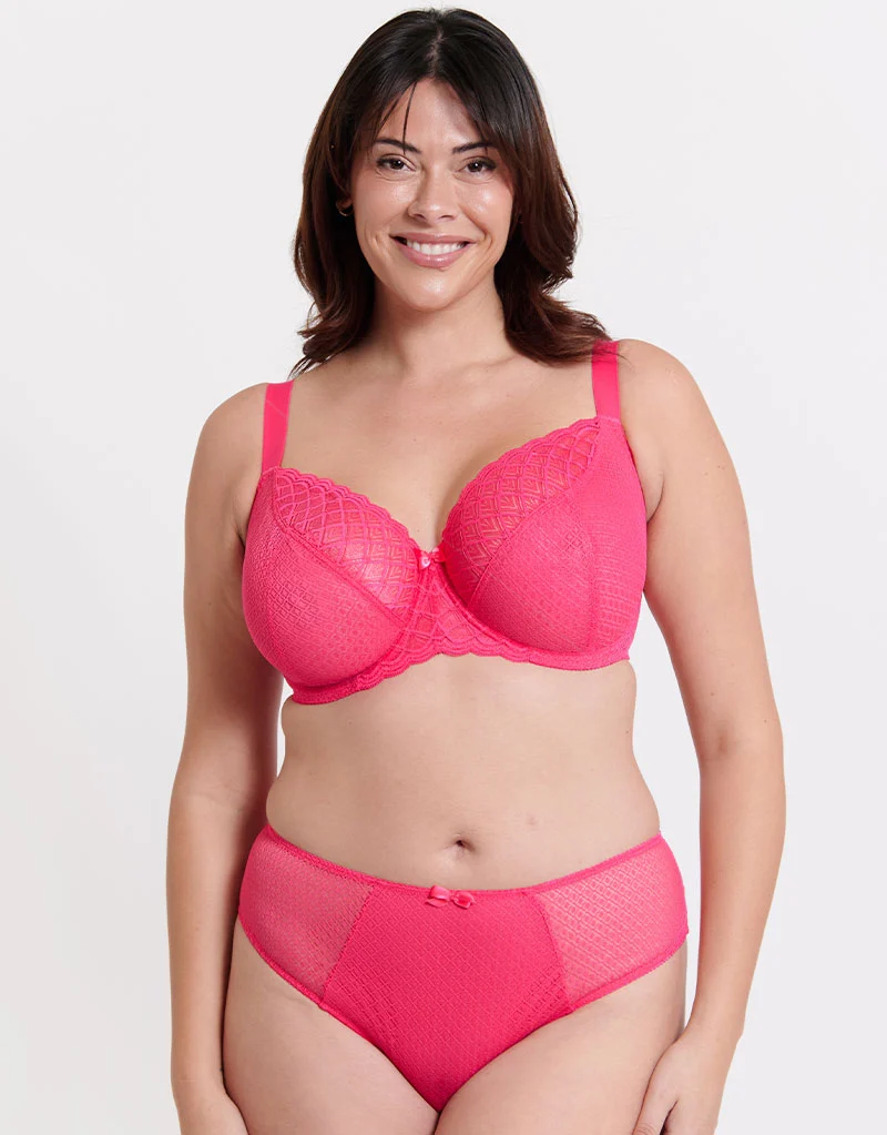 Flirtelle Viola Geo Balcony Bra Pink