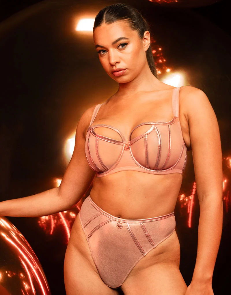 Scantilly Eos Balcony Bra Rose Gold