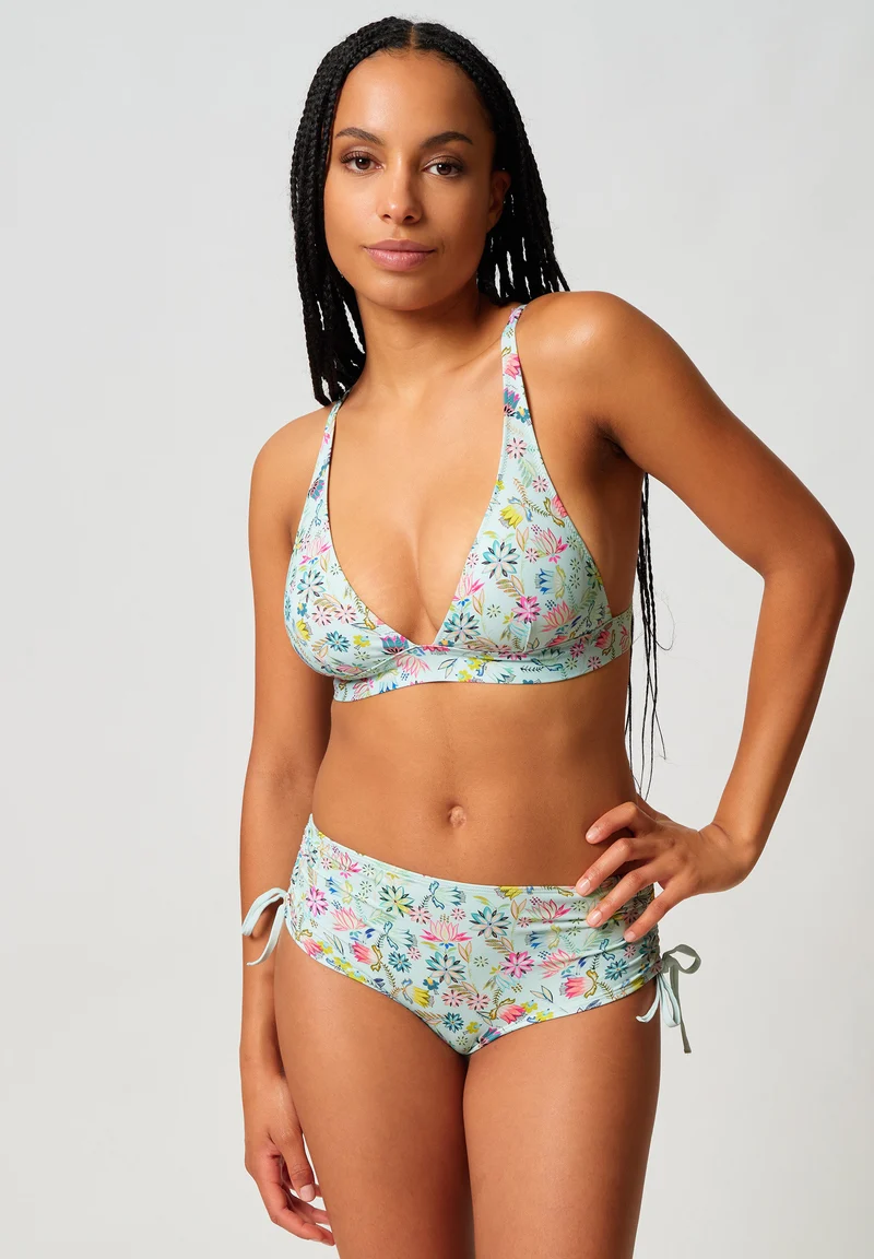 Maritimemotion Triangle bikini top | skylight flowers 080865-08S984