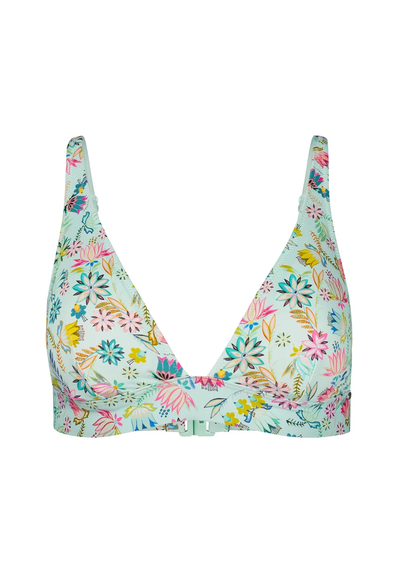 Maritimemotion Triangle bikini top | skylight flowers 080865-08S984