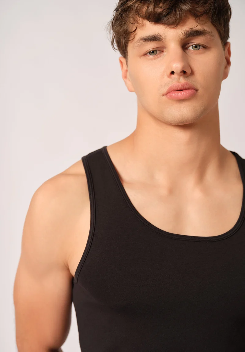 Cotton Advantage Tank Top 2 pack | black 080806-087665