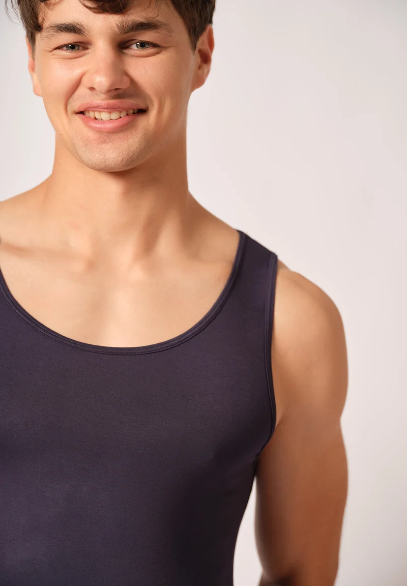 Bamboo Deluxe Tank Top | crown blue 080805-080393