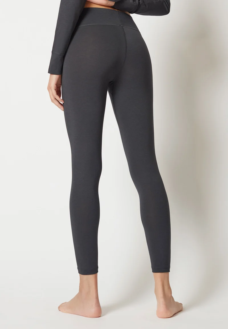 Ceravida Heat Leggings long | irongrey melange 080800-085031