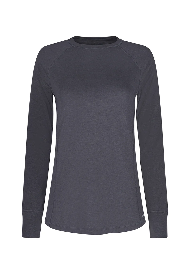 Ceravida Heat Shirt long sleeve | irongrey melange 080799-085031