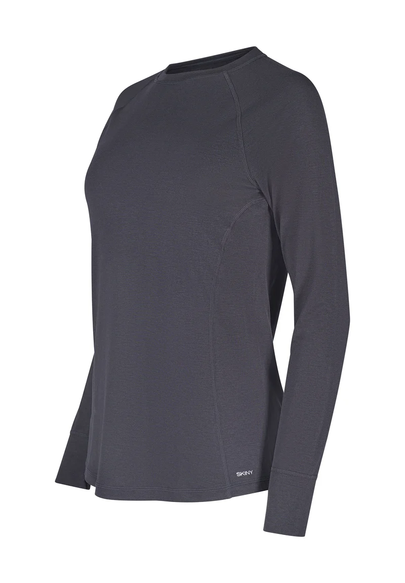 Ceravida Heat Shirt long sleeve | irongrey melange 080799-085031
