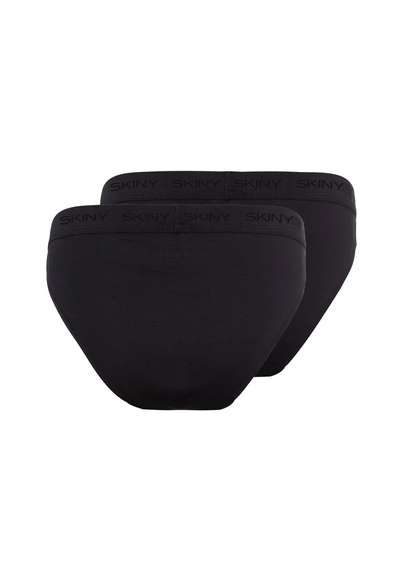 Cotton Rib Bikini briefs 2 pack | black 080788-087662