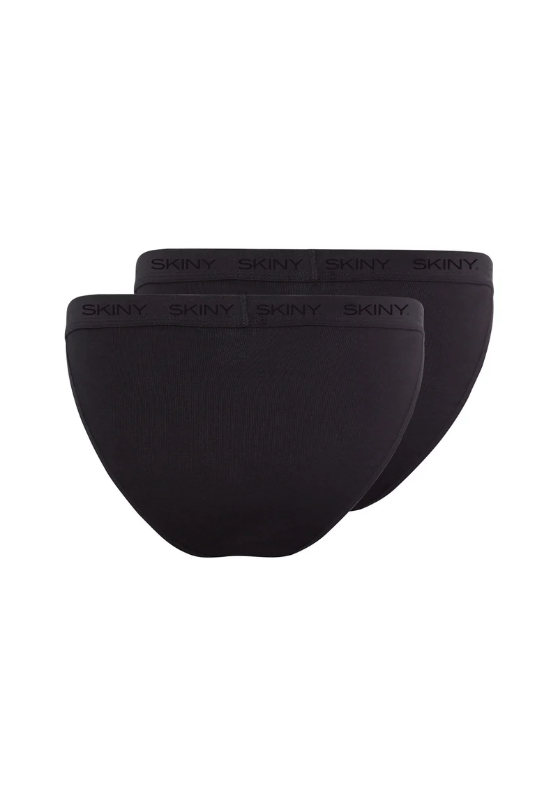 Cotton Rib Tanga briefs 2 pack | black 080787-087662
