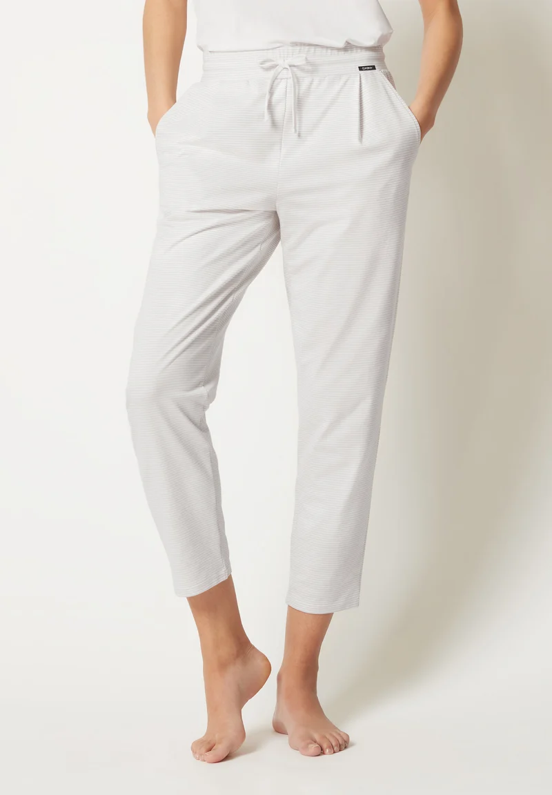 Night In Mix & Match Pants long | quietgrey stripes 080780-08S334