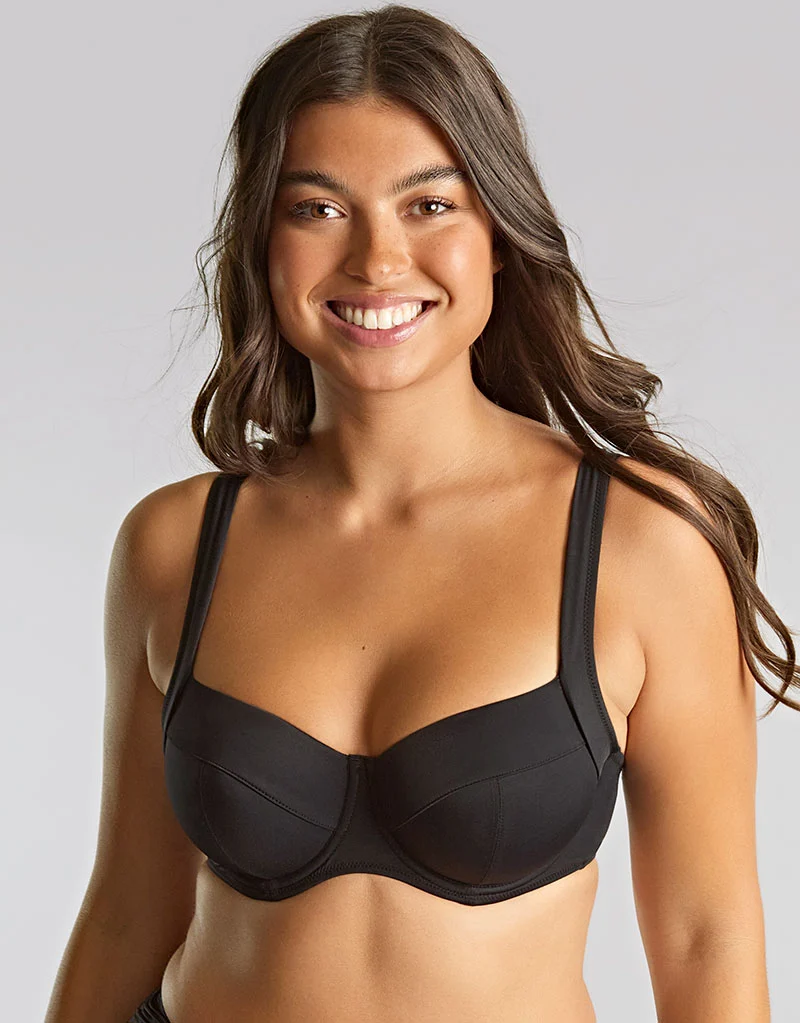 Panache Signature Olivia Full Cup Bikini Top Black