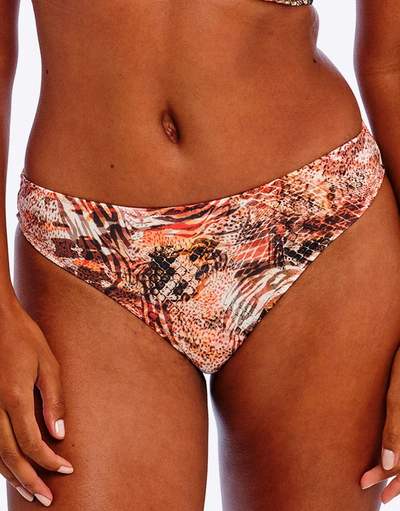 Freya Desert Cat Bikini Brief Sunset Print