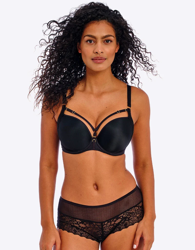 Freya Temptress Moulded Plunge Bra Black