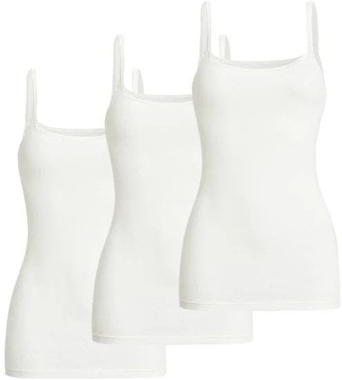 conta Damen Trägerhemd Ecru 3-er Pack