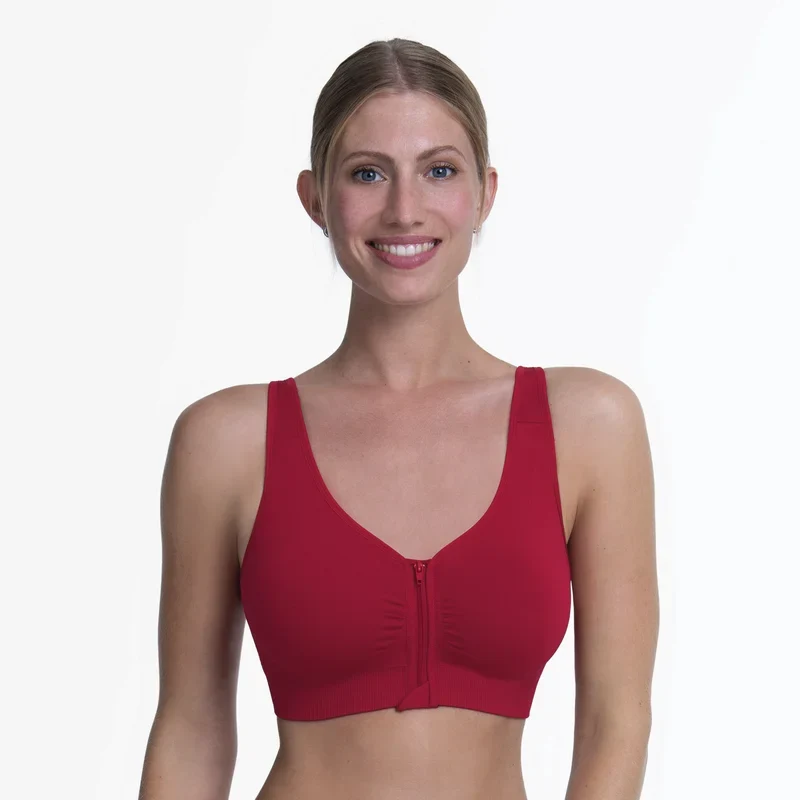 Anita Care - Lynn Post Mastektomie-BH mit vorgeformtem Vorderverschluss, Rot