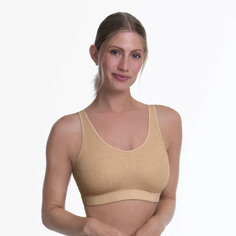 Anita Care – Essential Lace Post Mastectomy Padded Bralette Desert