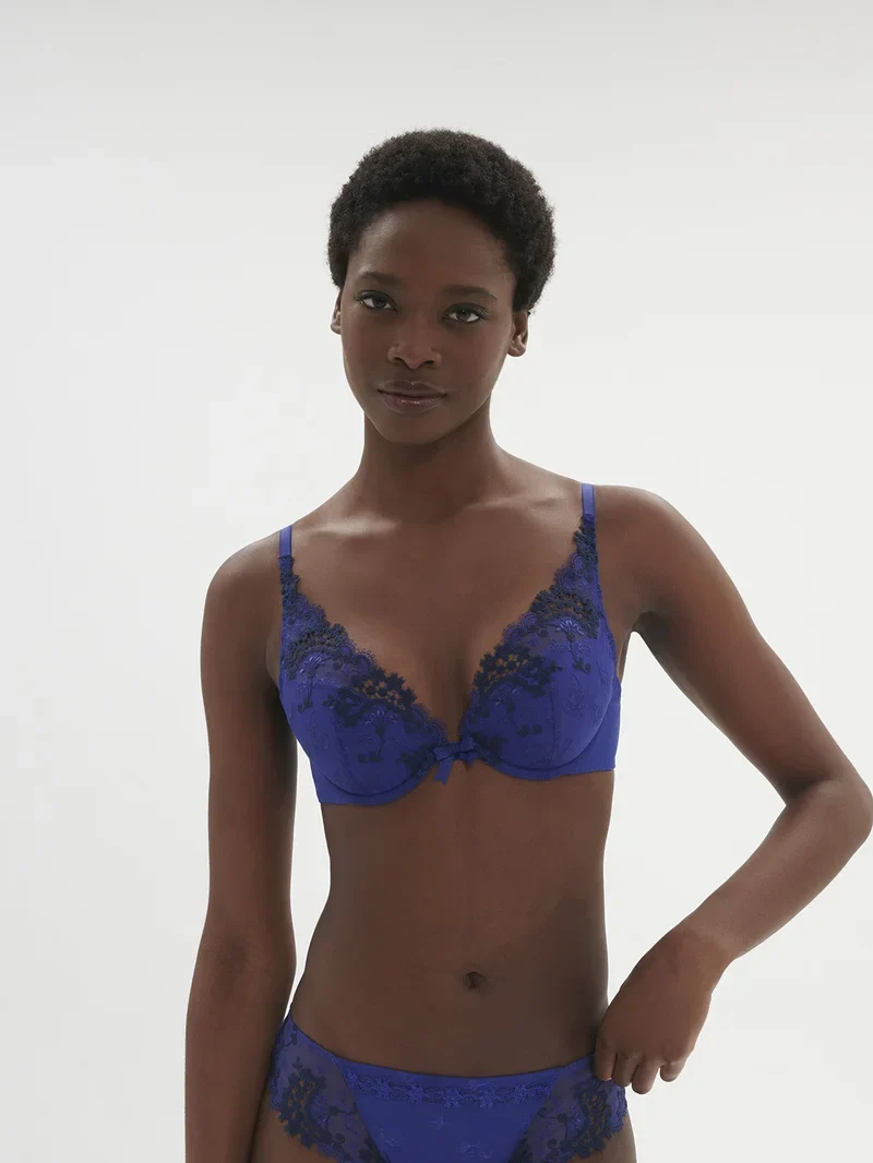 Simone Perele - Wish Triangle Push-Up BH, Elektroblau