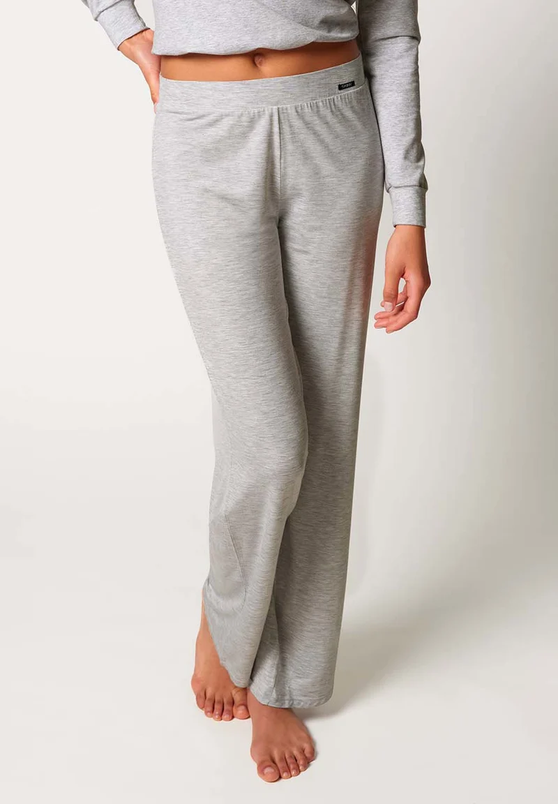 Night In Mix & Match Pants long | quietgrey melange 080776-08S338