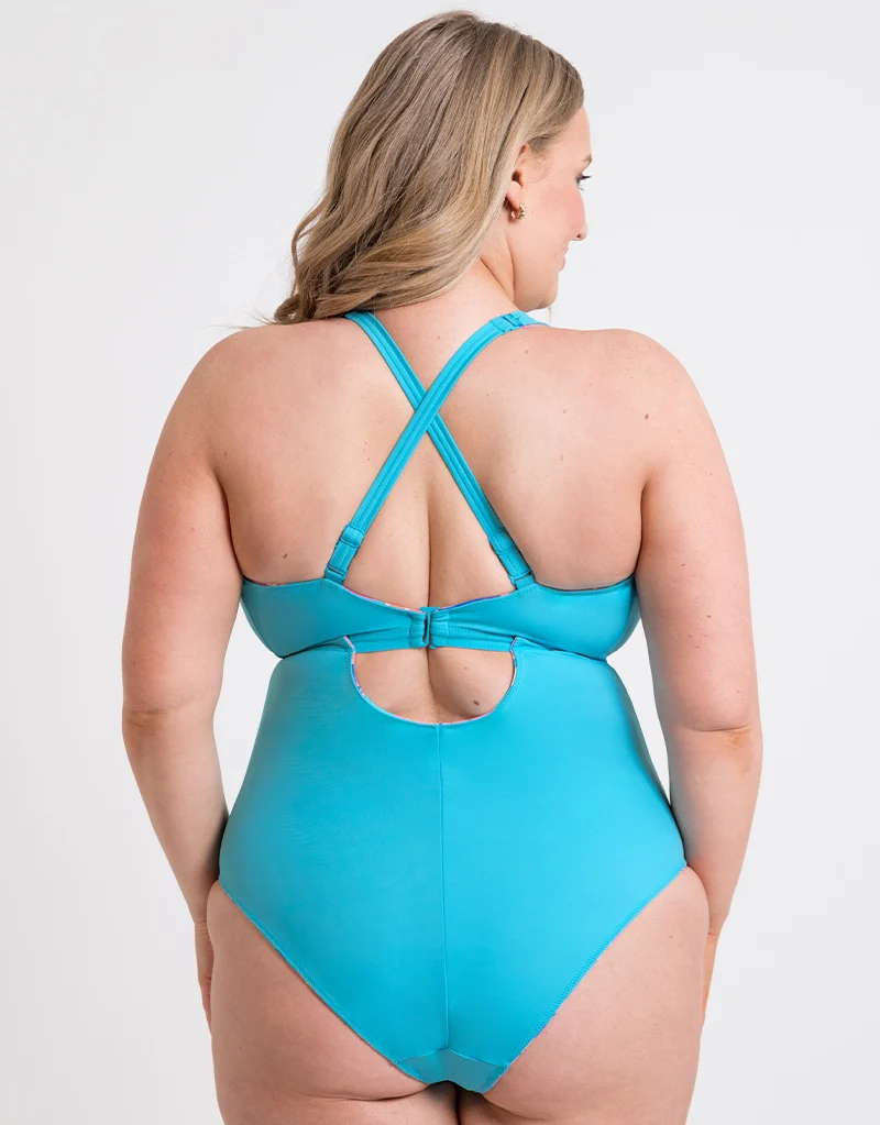 Curvy Kate Ibiza Reversible Non-Wired Multiway Swimsuit Print Mix