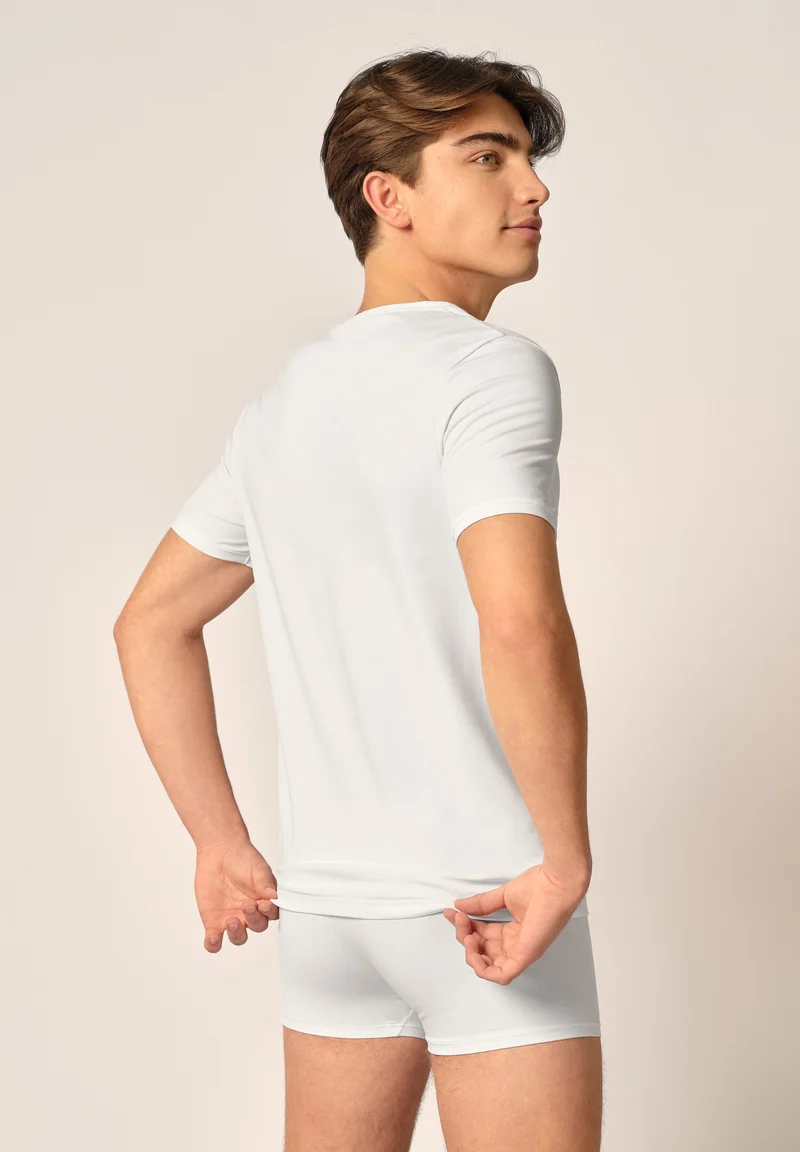 Cotton Fresh Shirt short sleeve | white 080983-080500