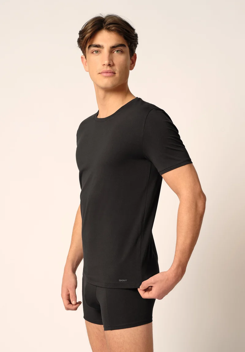 Cotton Fresh Shirt short sleeve | black 080983-087665