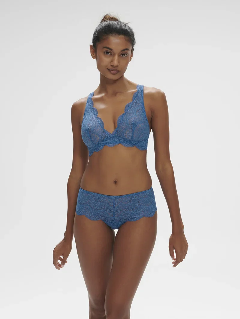 Simone Perele - Karma Triangle Bügel-BH ohne Bügel Myosotis Blau