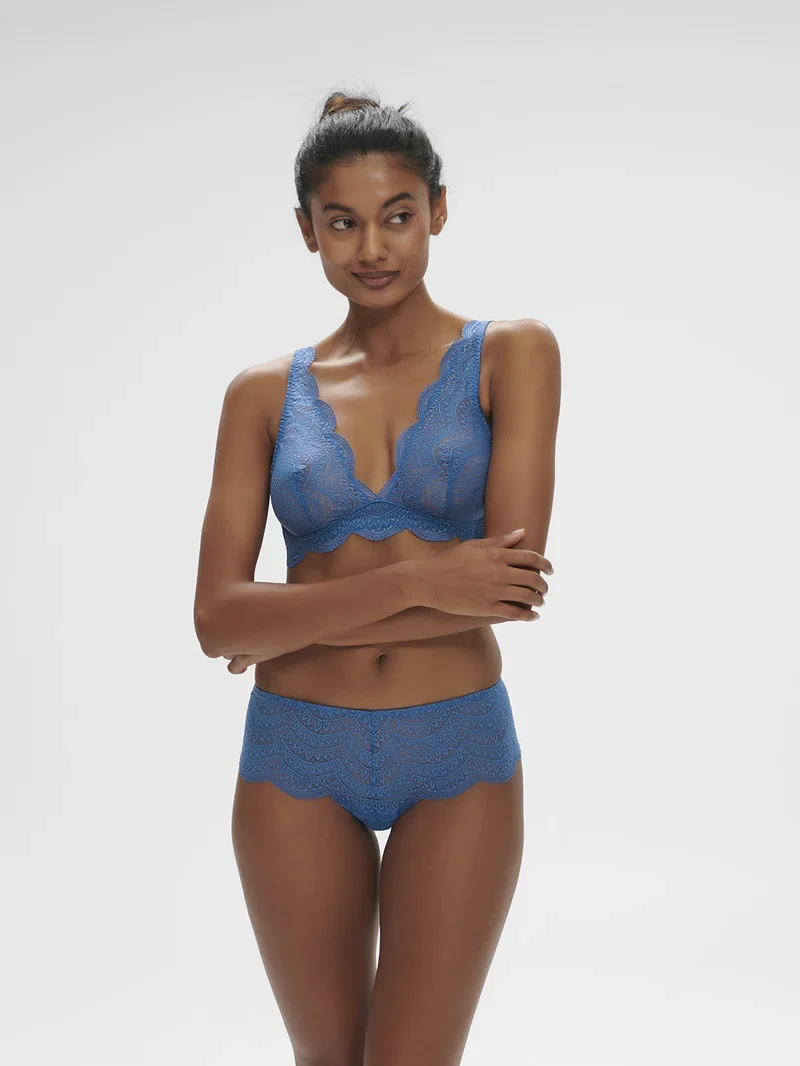 Simone Perele - Karma Triangle Bügel-BH ohne Bügel Myosotis Blau