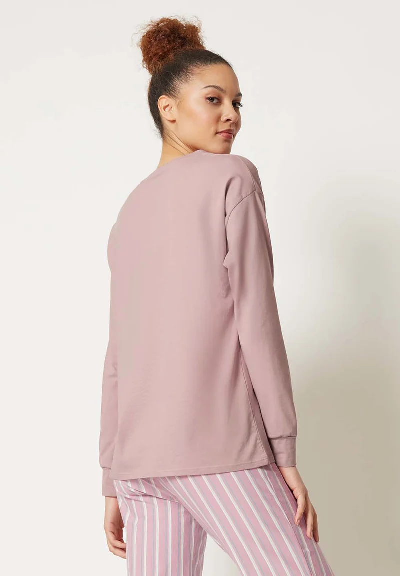 Night In Mix & Match Shirt long sleeve | rose smoke 080775-08S675