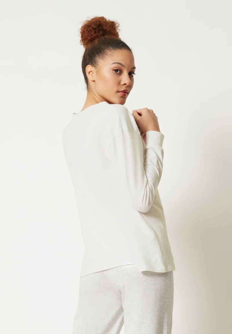 Night In Mix & Match Shirt long sleeve | ivory 080775-087608