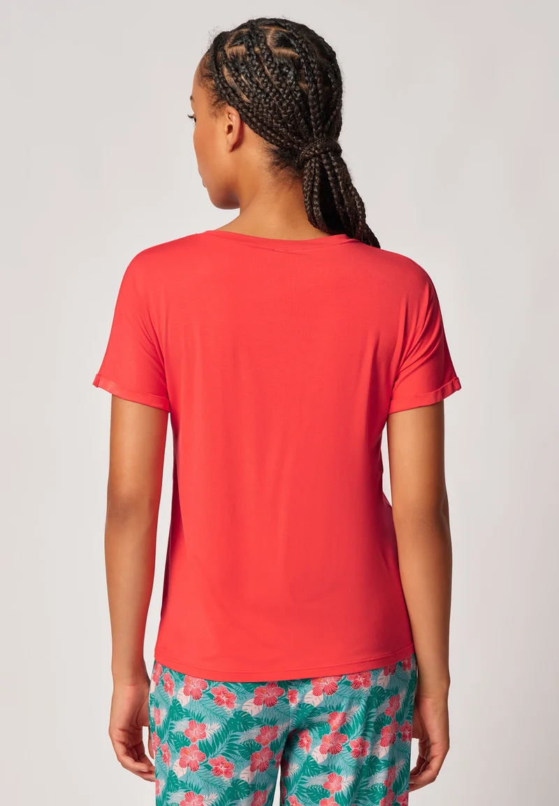 Night In Mix & Match Shirt short sleeve | hibiscus 080774-08S753