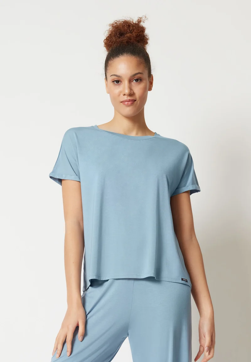 Night In Mix & Match Shirt short sleeve | faded denimblue 080774-08S336