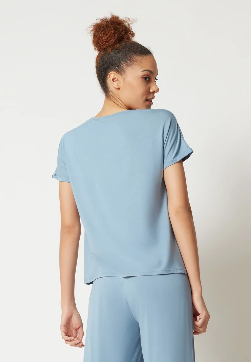 Night In Mix & Match Shirt short sleeve | faded denimblue 080774-08S336
