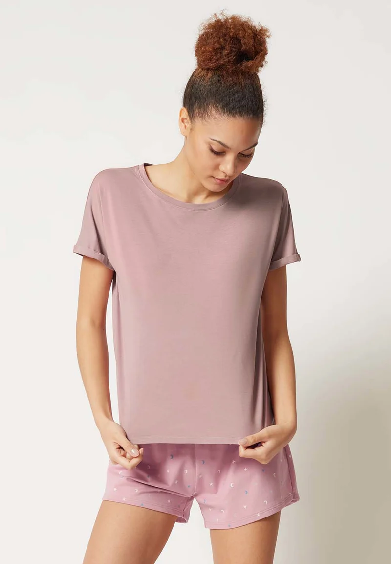 Night In Mix & Match Shirt short sleeve | rose smoke 080774-08S675