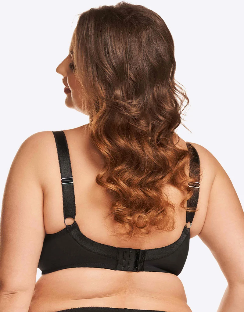 Nessa Daisy Balconette Bra Black