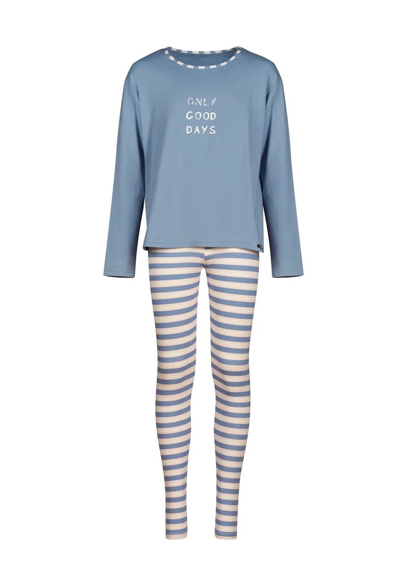 Night In Skiny Pyjama Girls pyjama long | faded denimblue 030074-08S336