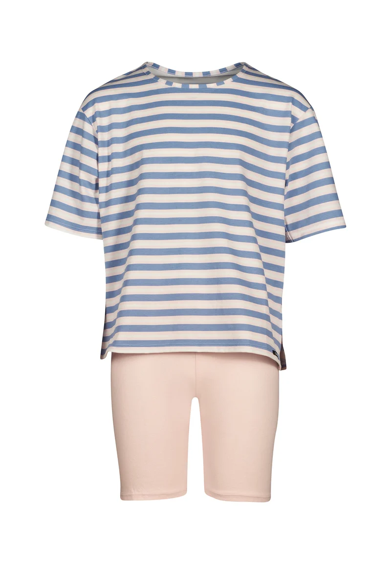 Night In Skiny Pyjama Girls pyjama short | denimblue stripes 030073-08S461