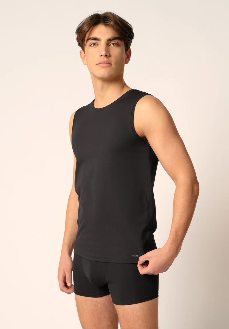 Cotton Fresh Tank Top | black 080982-087665