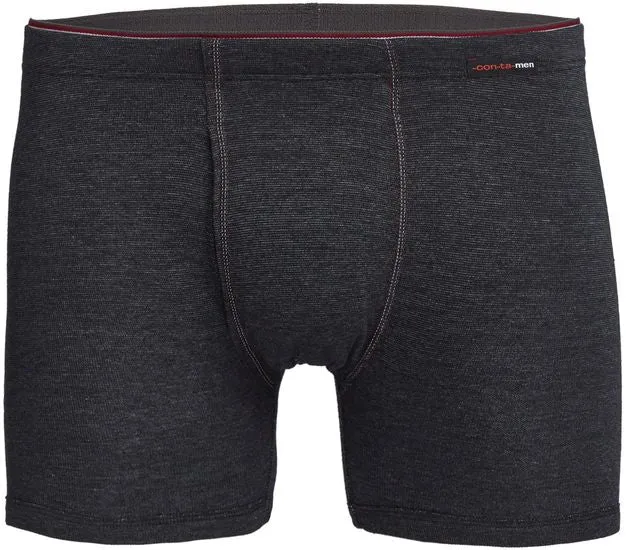 conta Herren Hose kurz mit Eingriff schwarz geringelt 1-er Pack